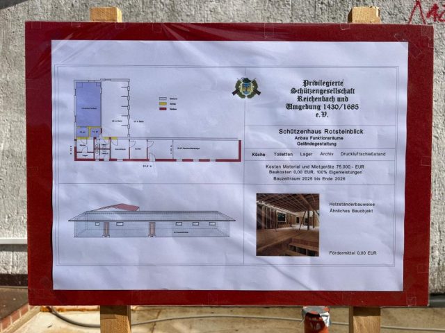 Informationstafel des Anbaus Informationstafel des Anbaus