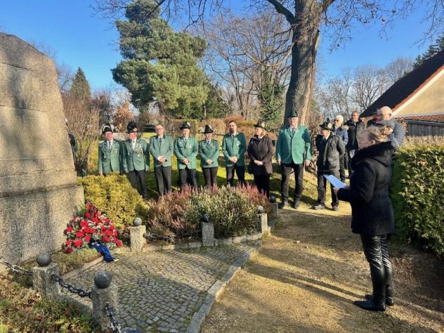 Mitglieder der 1. Kompanie beim Volkstrauertag 2025