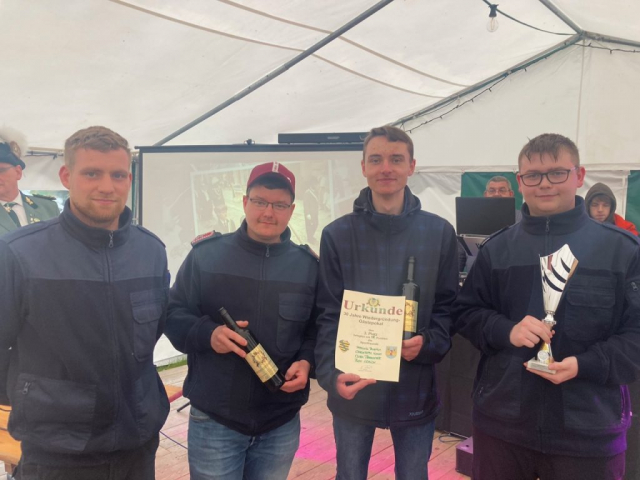 Erfolgreiche Mannschaft der Feuerwehr Reichenbach.