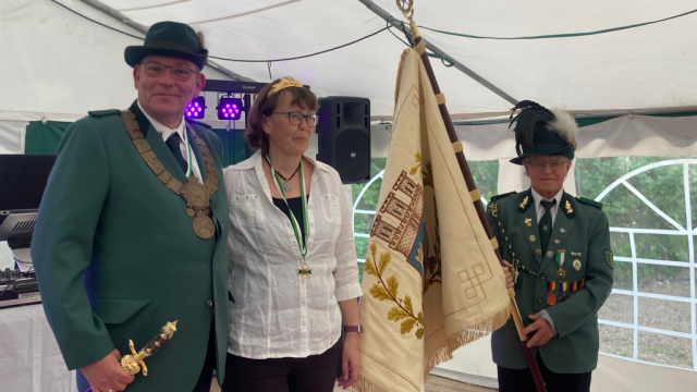 Königspaar 2024 v. l.: König Jörg I. und Königin Sylke I.